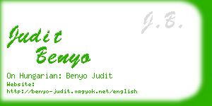 judit benyo business card